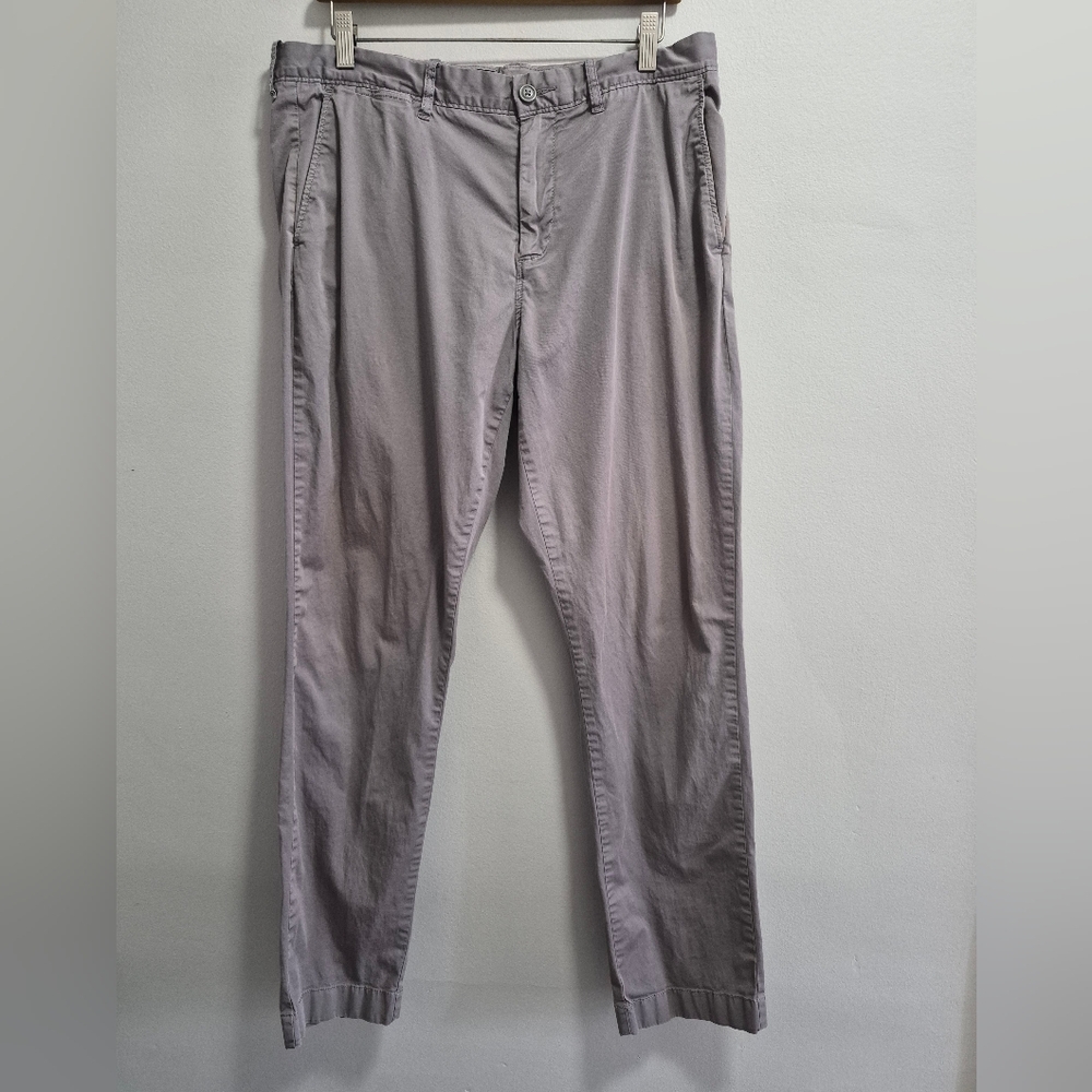 J. Crew Stretch Mens Gray Chino Pants Size 34 X 32